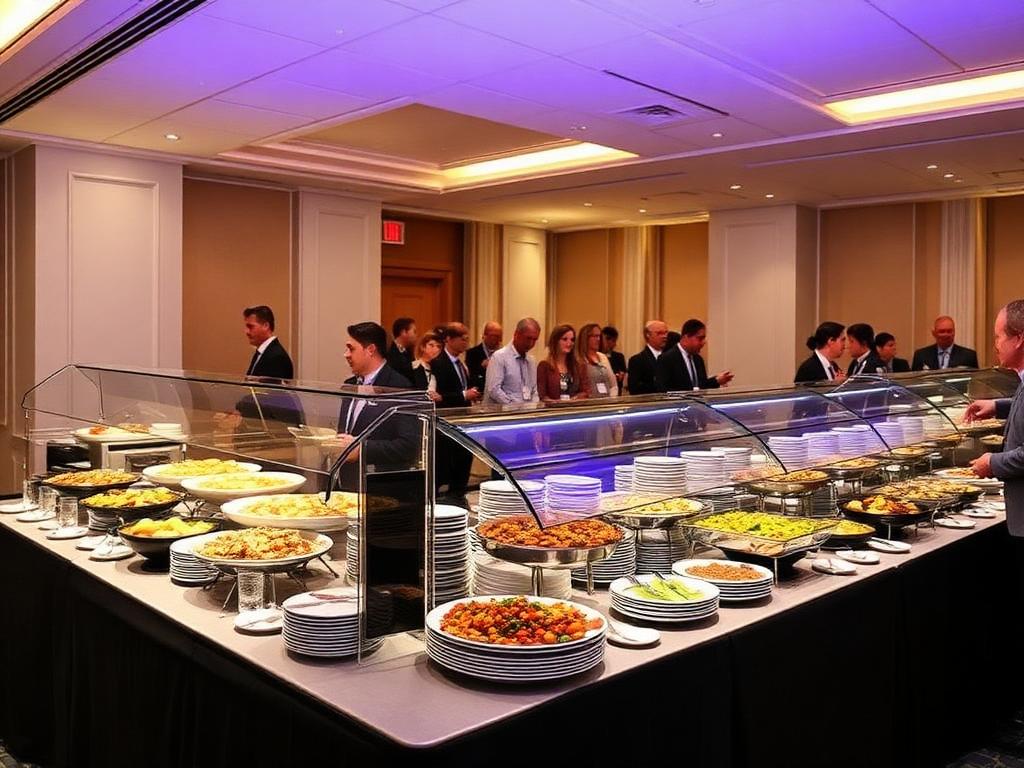 Corporate event buffet