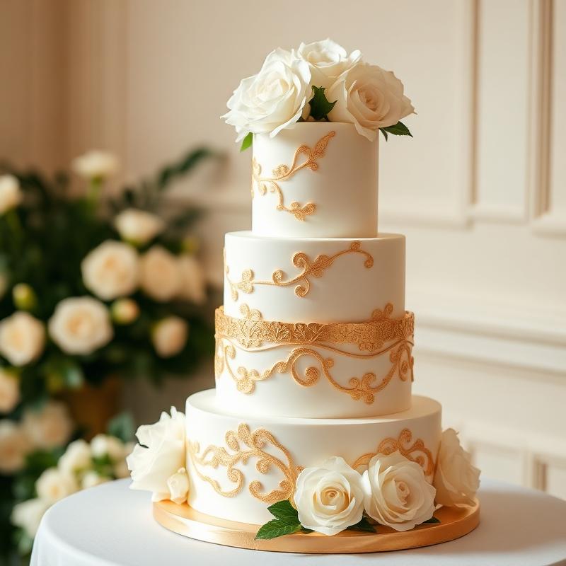 Tiered celebration cake